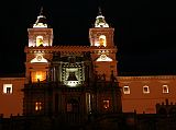 Ecuador Quito 05-04 Old Quito Monastery of San Francisco At Night Here is a nighttime photo of the twin bell towers of the Monastery of San Francisco.